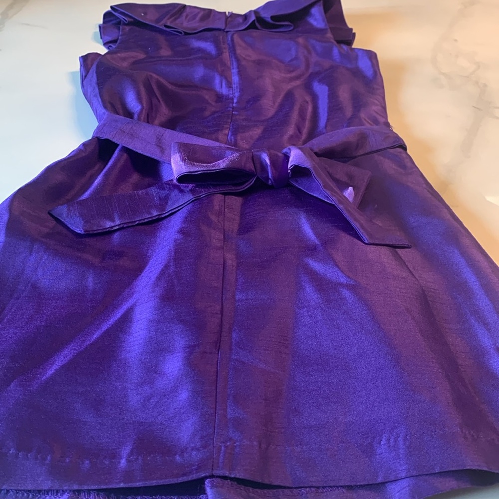 Girls party dress in vibrant purple - Picture 4 of 8